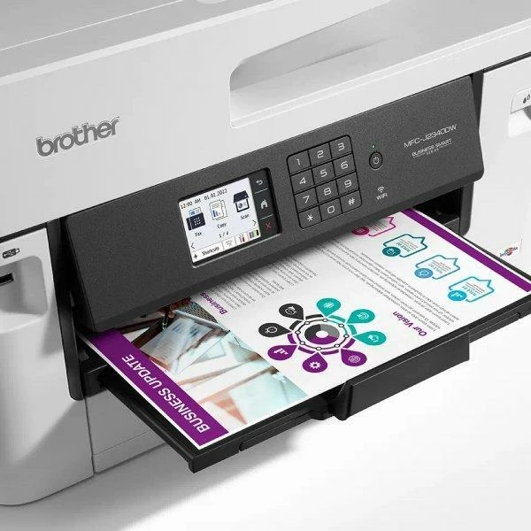 Printer multifunksional Brother MFC-J2340DW A3 inkjet, Wi‑Fi/Ethernet/USB, fax, i bardhë