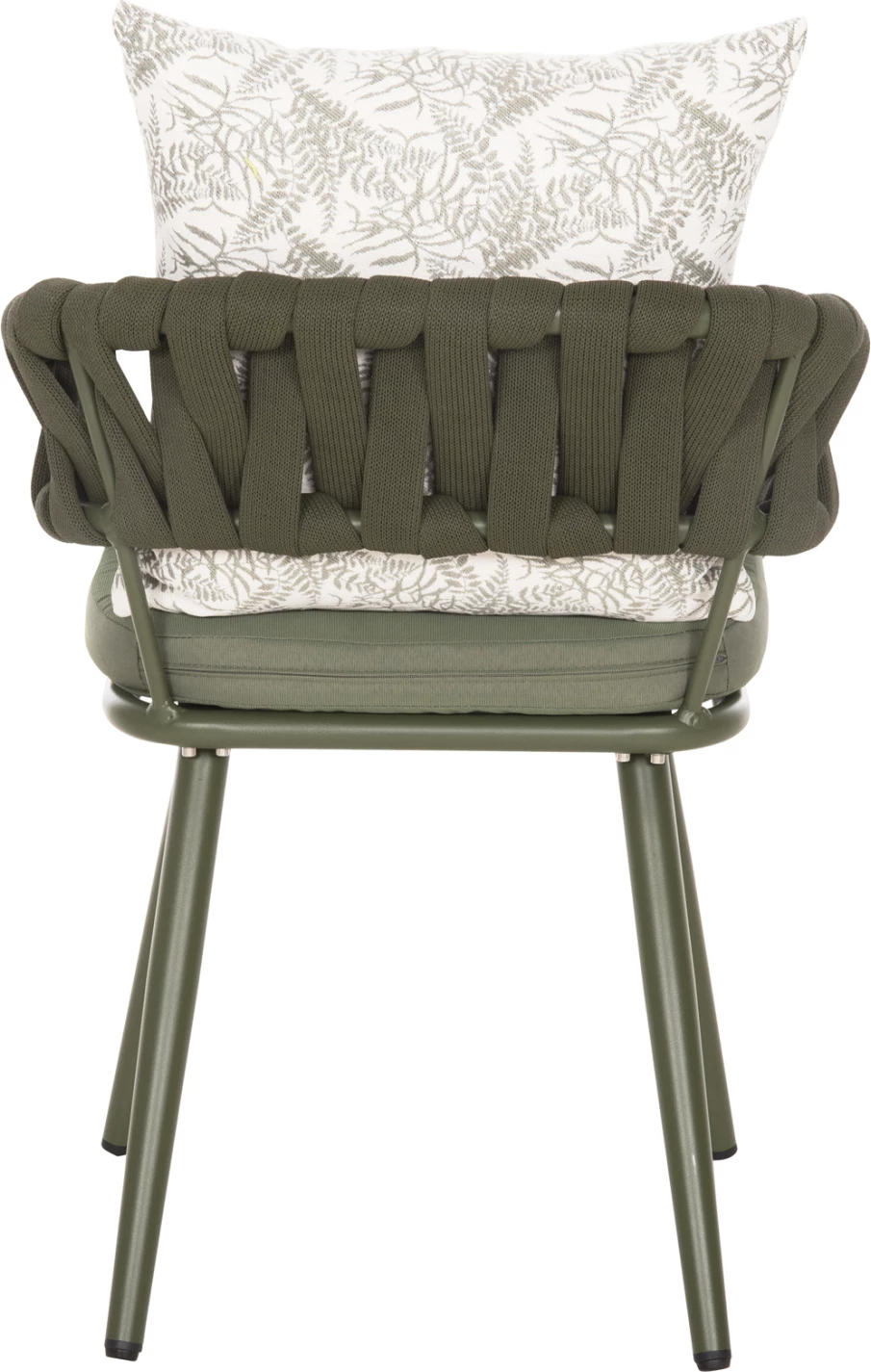 Karrige alumini CAMDEN FH6141.09 jastëk shpine me dizajn print-dritë ulliri 56x60x72-87Hcm