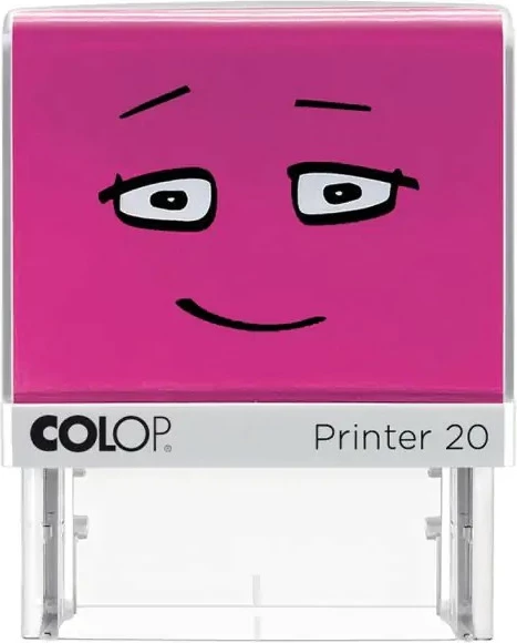 Stampë vetë-ngjyrosëse COLOP Printer 20, 38x14mm, rozë