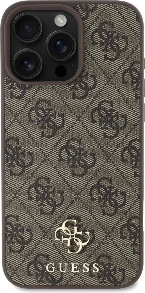 Mbështjellës Guess GUHMP16XP4SM4MW për iPhone 16 Pro Max 6.9", MagSafe, Kafe