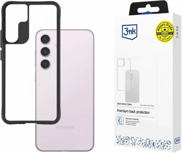 Mbrojtëse telefoni 3mk Protection Satin Armor Case+ Samsung Galaxy S24, transparente