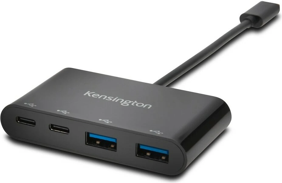 Hub USB C 4-Port Kensington, USB 3.2 Gen 1, 5000 Mbit/s, i zi