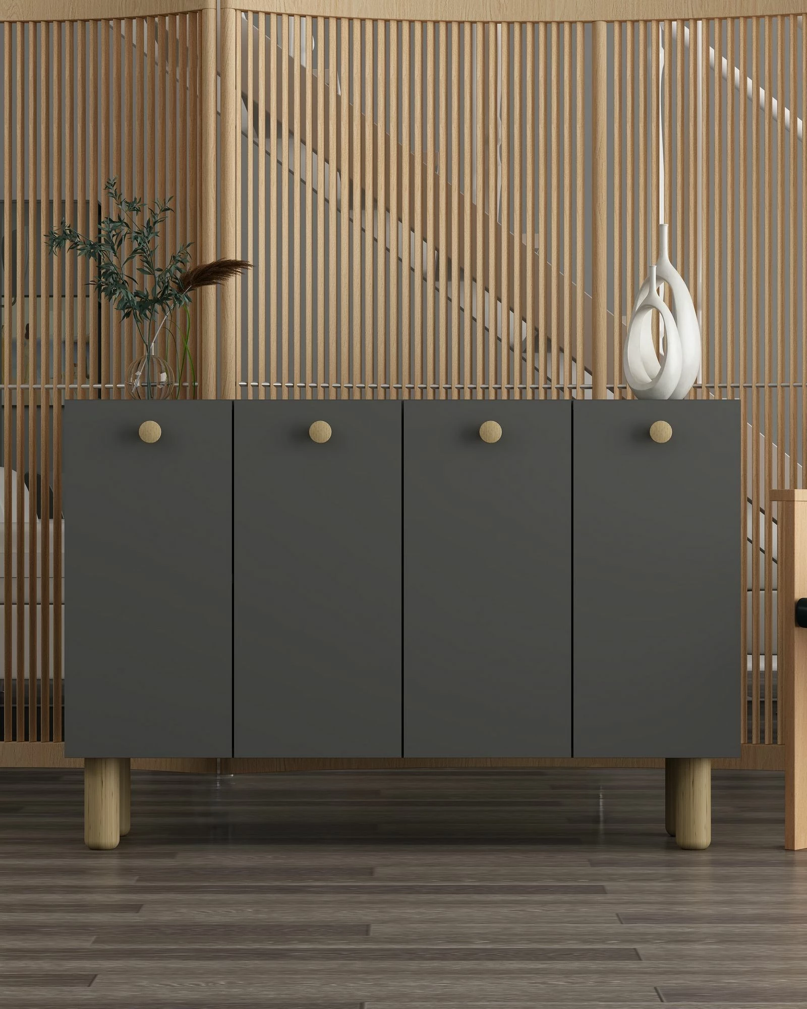 Konsol Skye Decor, Ilay Bohem, anthracite, sapphire oak