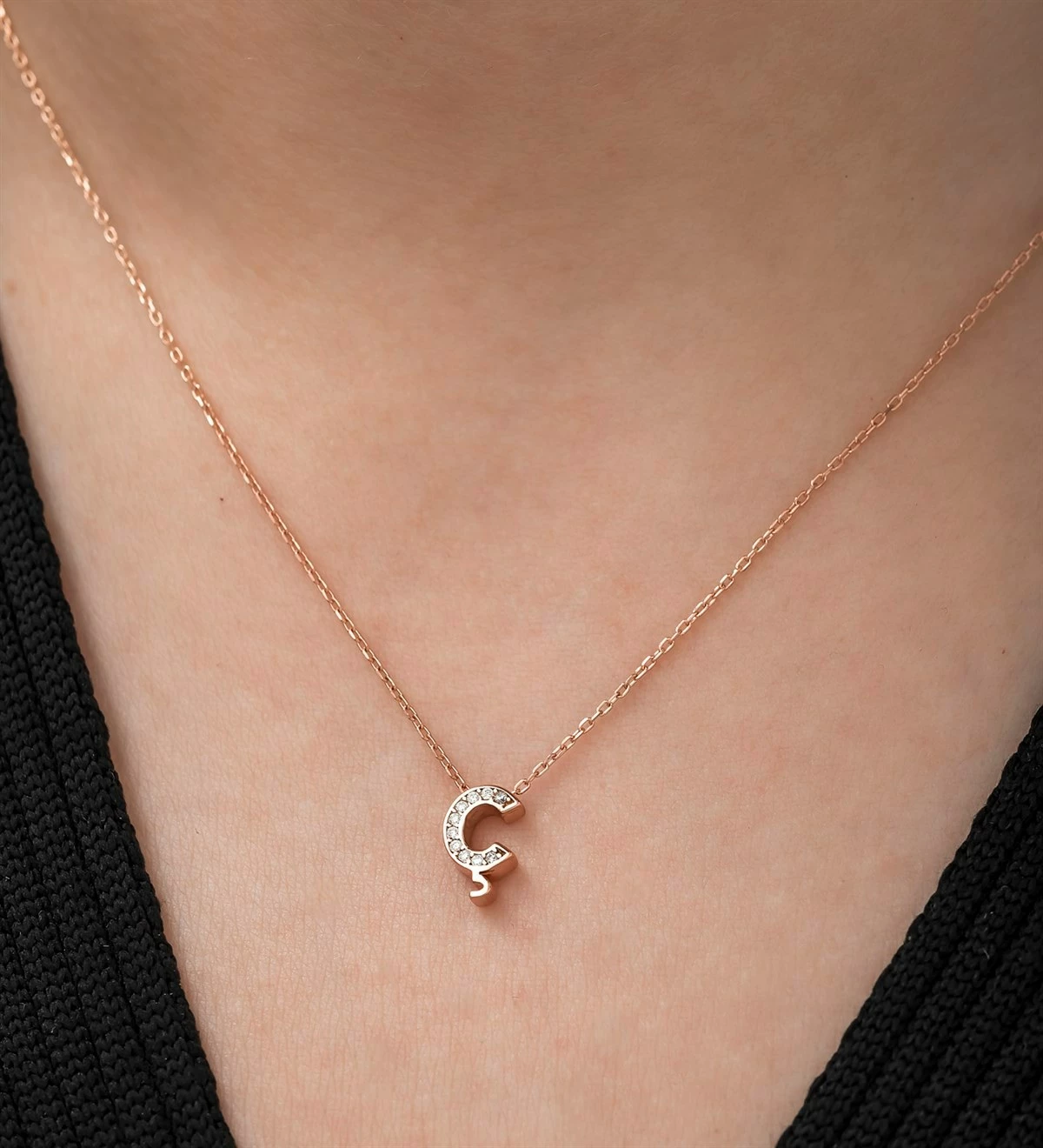 Qafore argjendi Jumeon, NRZ1187, ngjyrë ari rozë dhe e bardhë