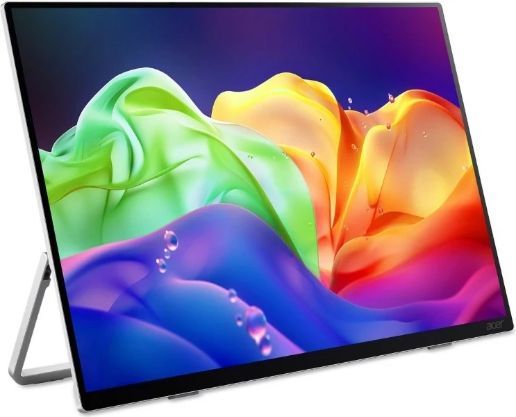 Monitor portativ Acer PE160WUTSMIUUX, 16", 2880x1800, Touch, 120Hz, HDR10, USB-C/HDMI 2.1, argjendtë