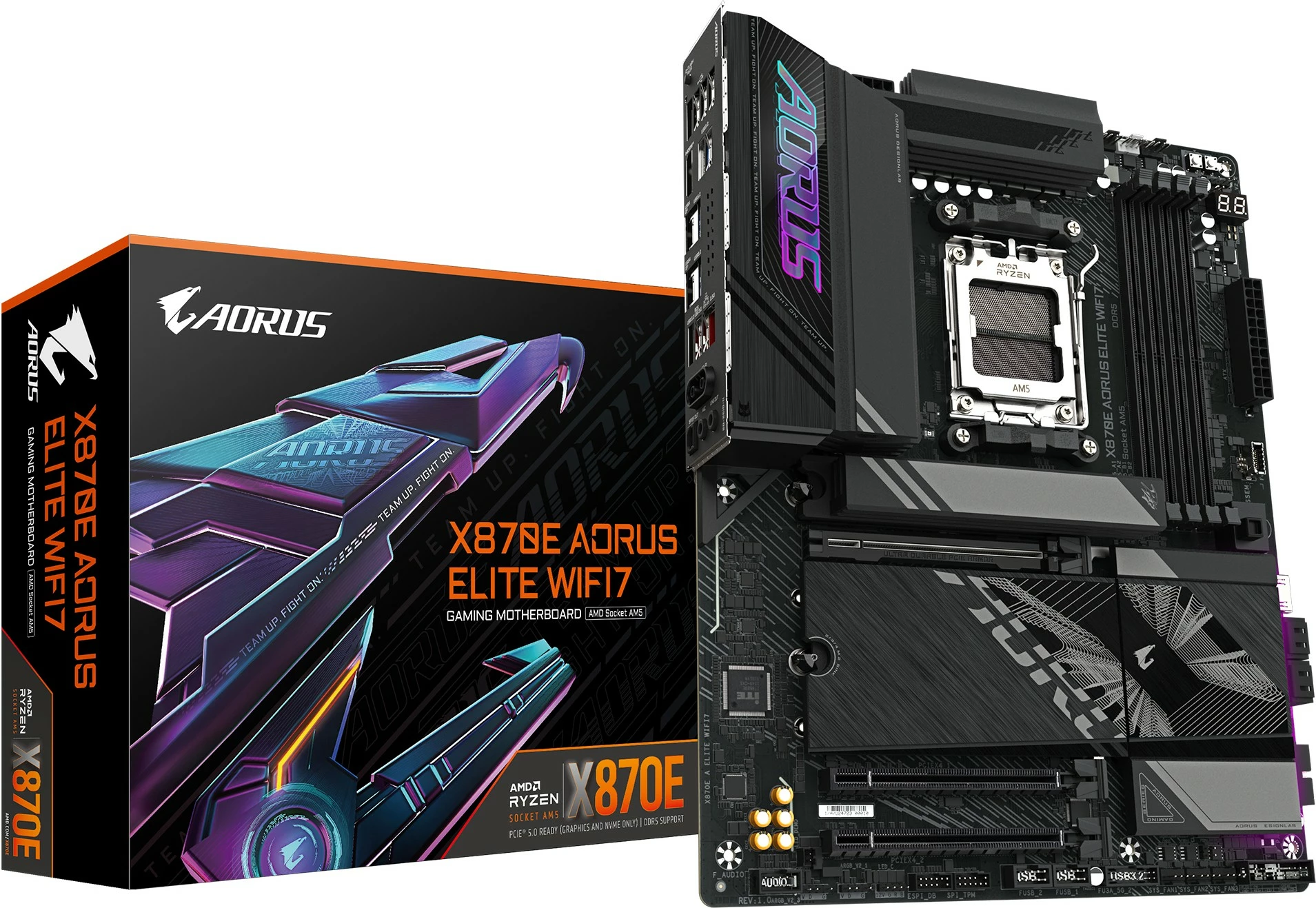 Pllakë amë Gigabyte X870E A ELITE WIFI7, Socket AM5, DDR5, Wi-Fi 7