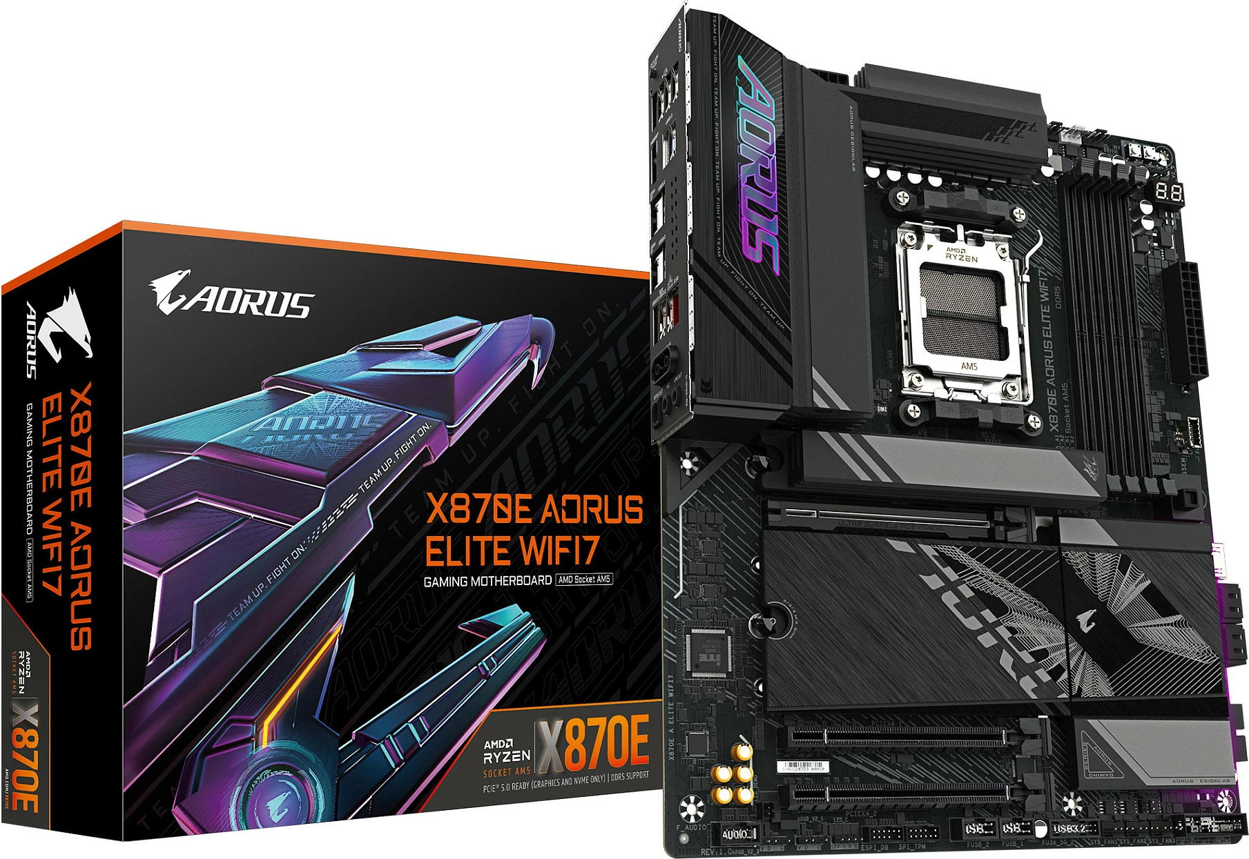 Pllakë amë Gigabyte X870E A ELITE WIFI7, Socket AM5, DDR5, Wi-Fi 7