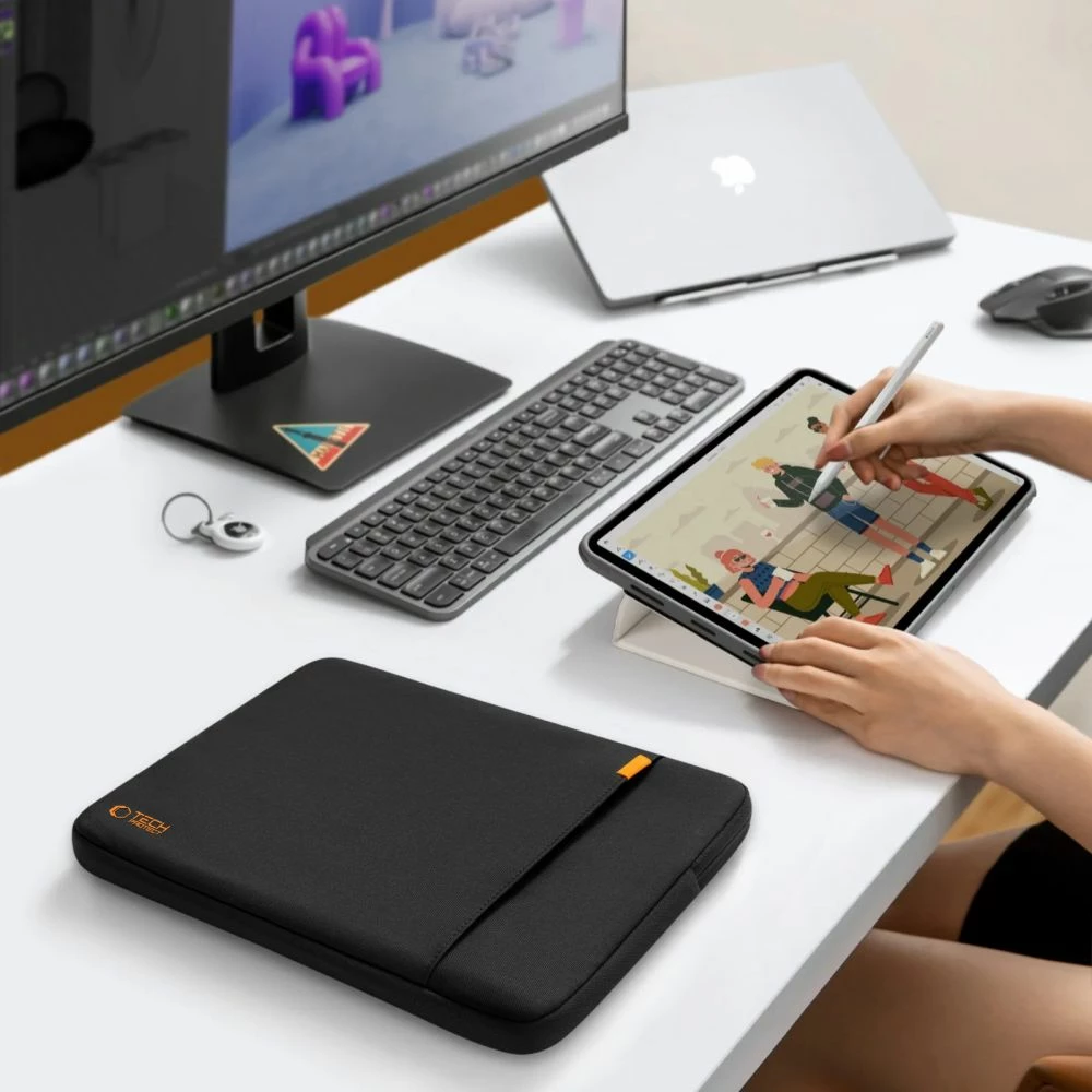 Mbështjellës Tech-Protect Defender për laptop/tablet 11-13", i zi