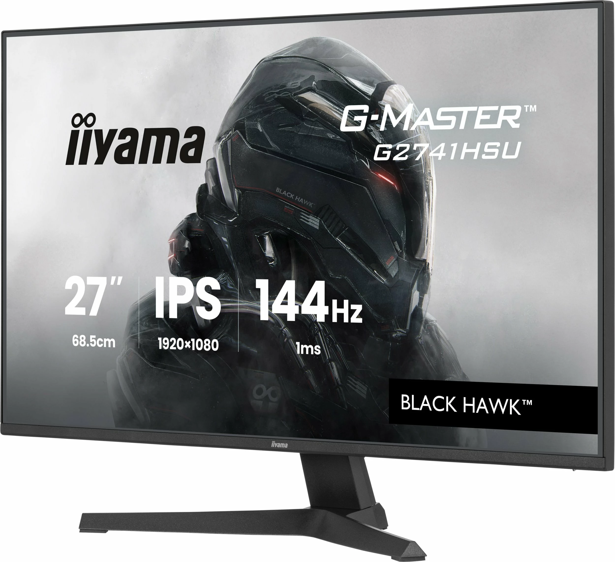 Monitor gaming iiyama G-Master G2741HSU-B1 Black Hawk 27" IPS Full HD 144Hz 1ms FreeSync, i zi