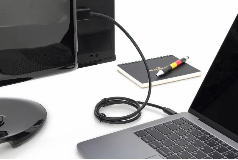 Kabëll USB-C/HDMI DIGITUS 3.1 4K60Hz 5m, i zi