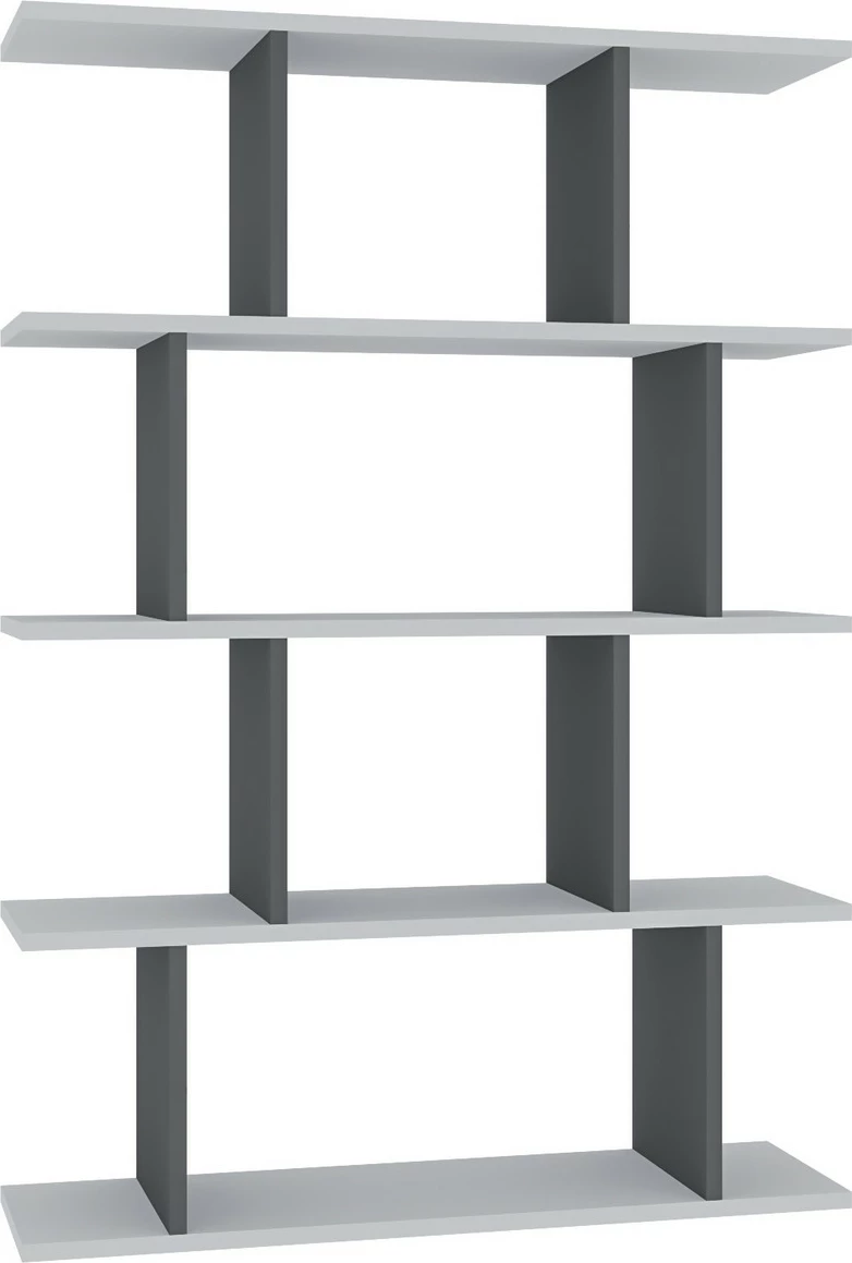 Raft librash Hanah Home, Harmon, antracit dhe bardhë