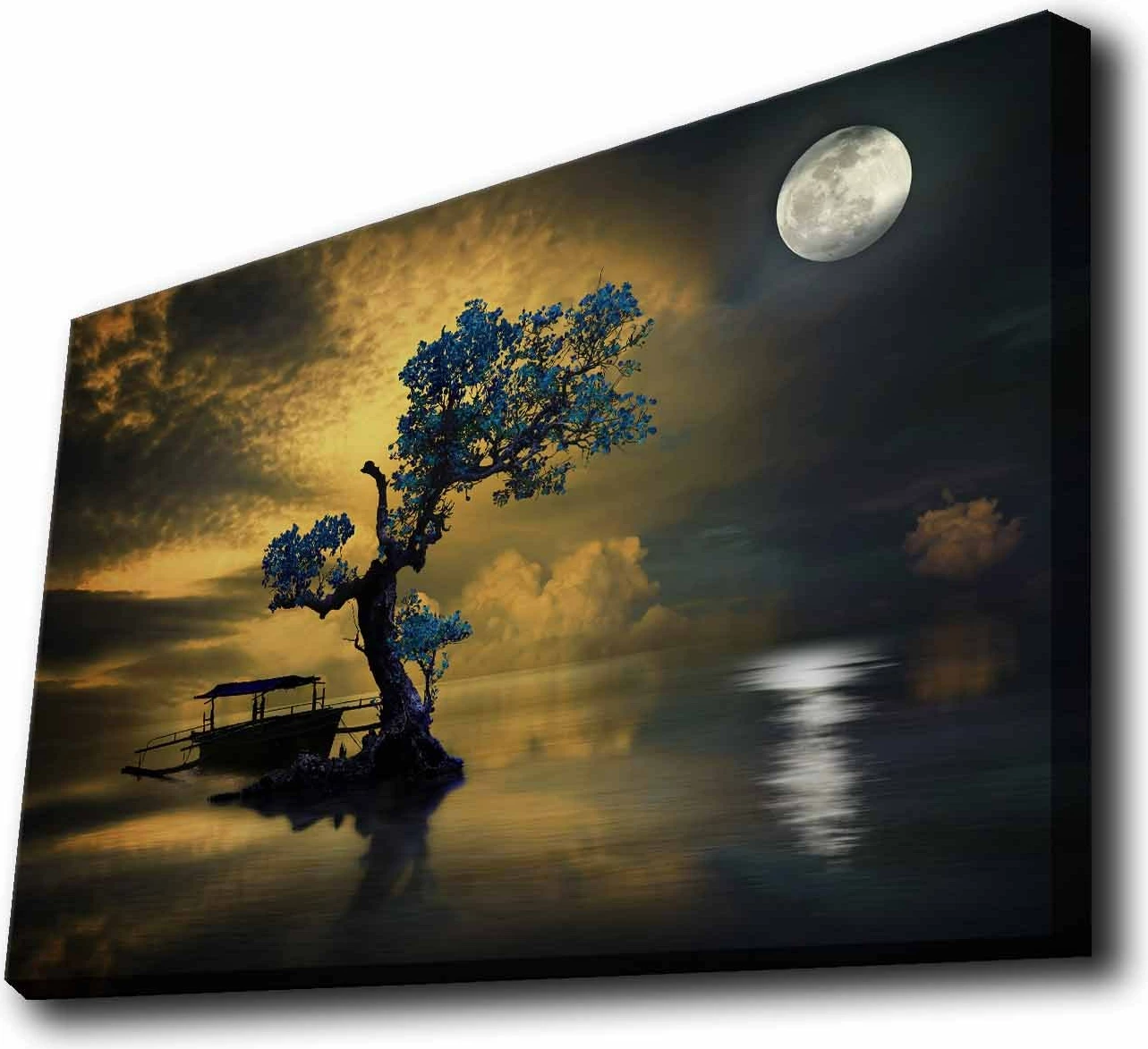 Pikturë dekorative me drita LED, shumëngjyrëshe, Wallity 4570KTLGDACT - 016, 45x70cm