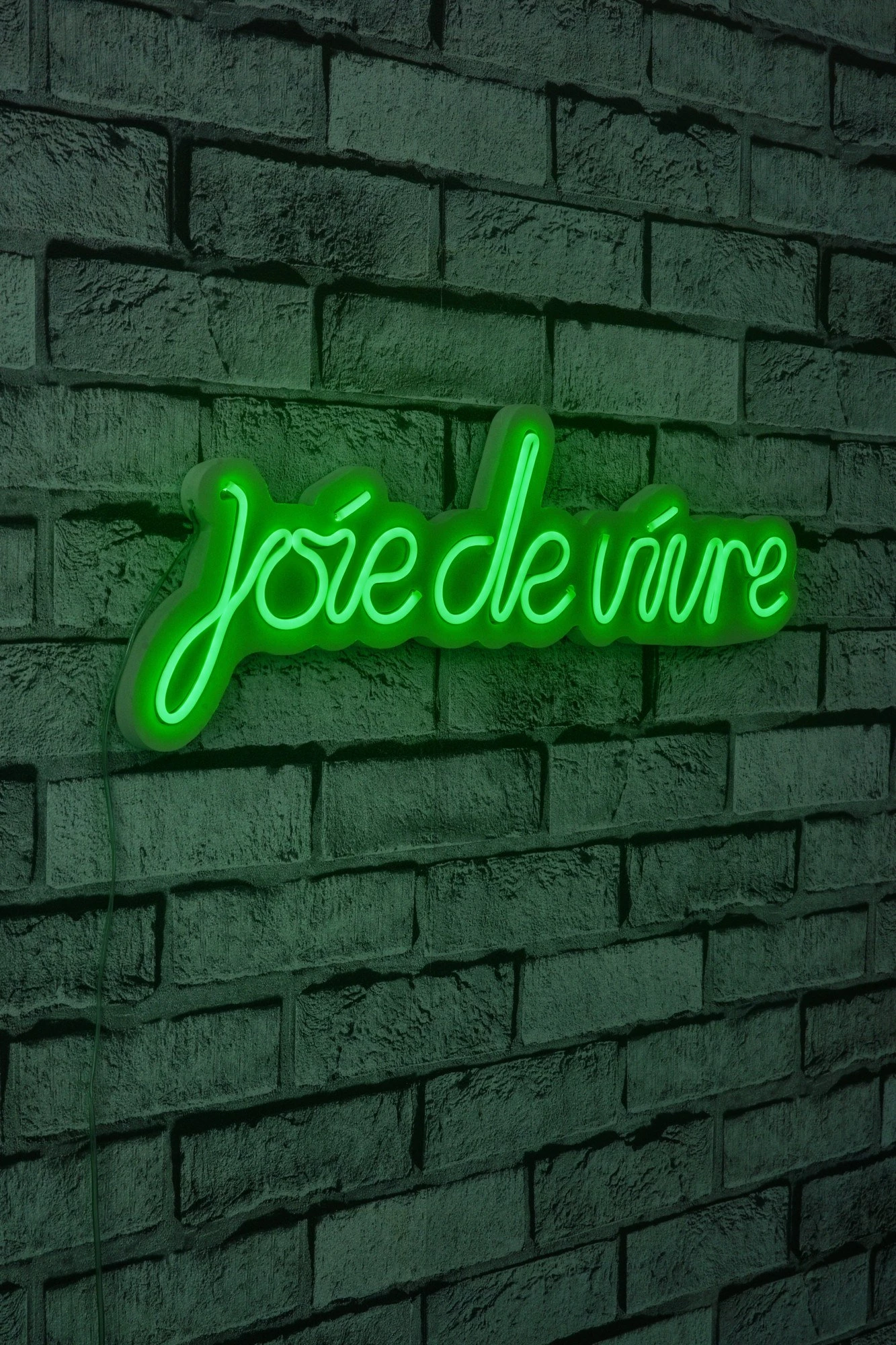 Dritë dekorative LED plastike, 'joie de vivre', ngjyrë e gjelbër