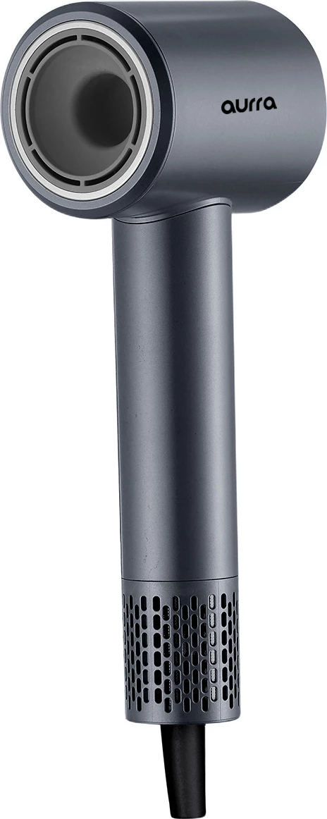 Tharëse flokësh Elit AURRA BLDC 1600 W, 110,000 rpm, ekran LED, jonizim, me difuzor + hundëz, Lunar blue