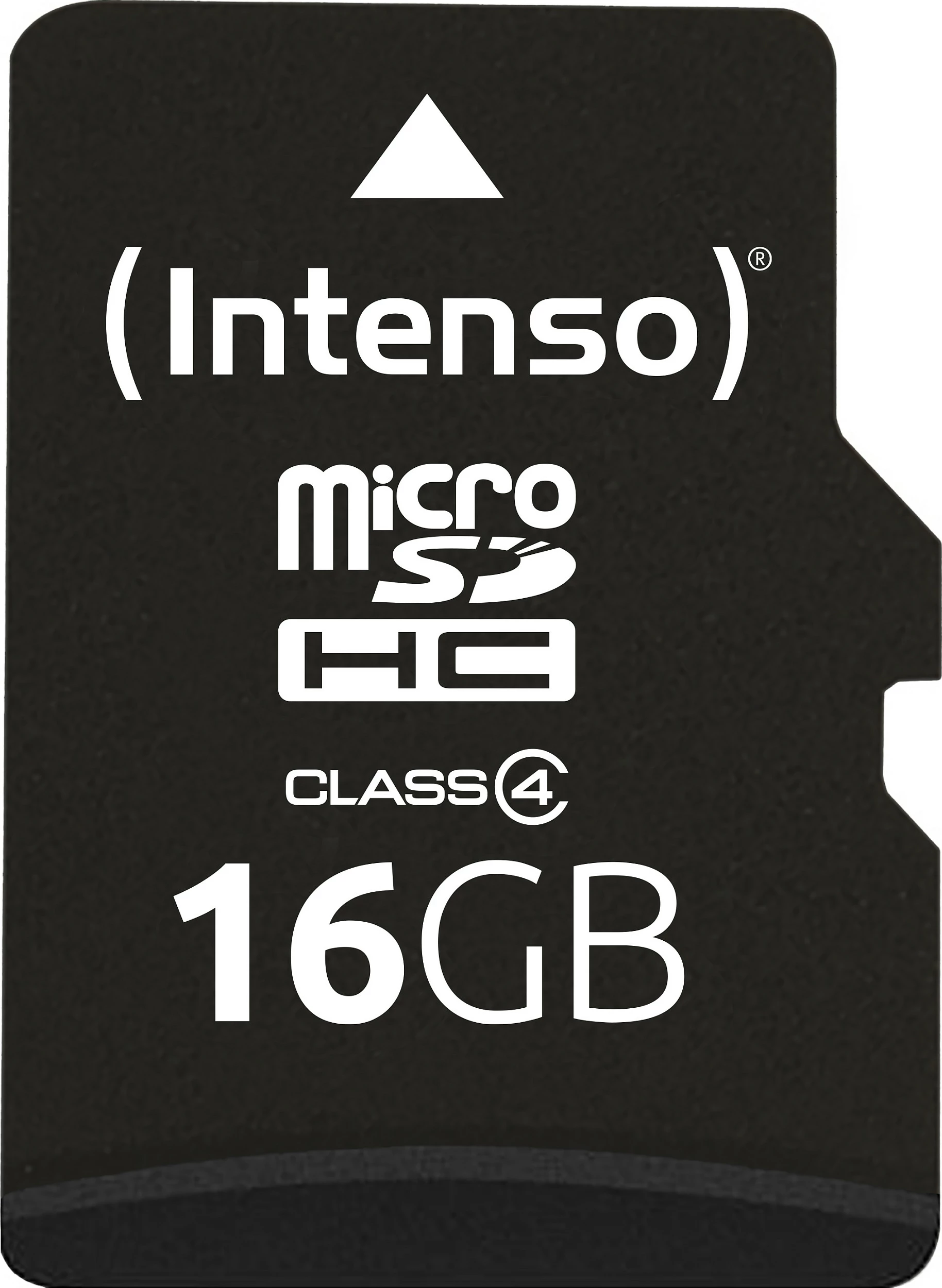 Kartelë memorie microSDHC Intenso 16GB Class 4, me adapter SD, e zezë
