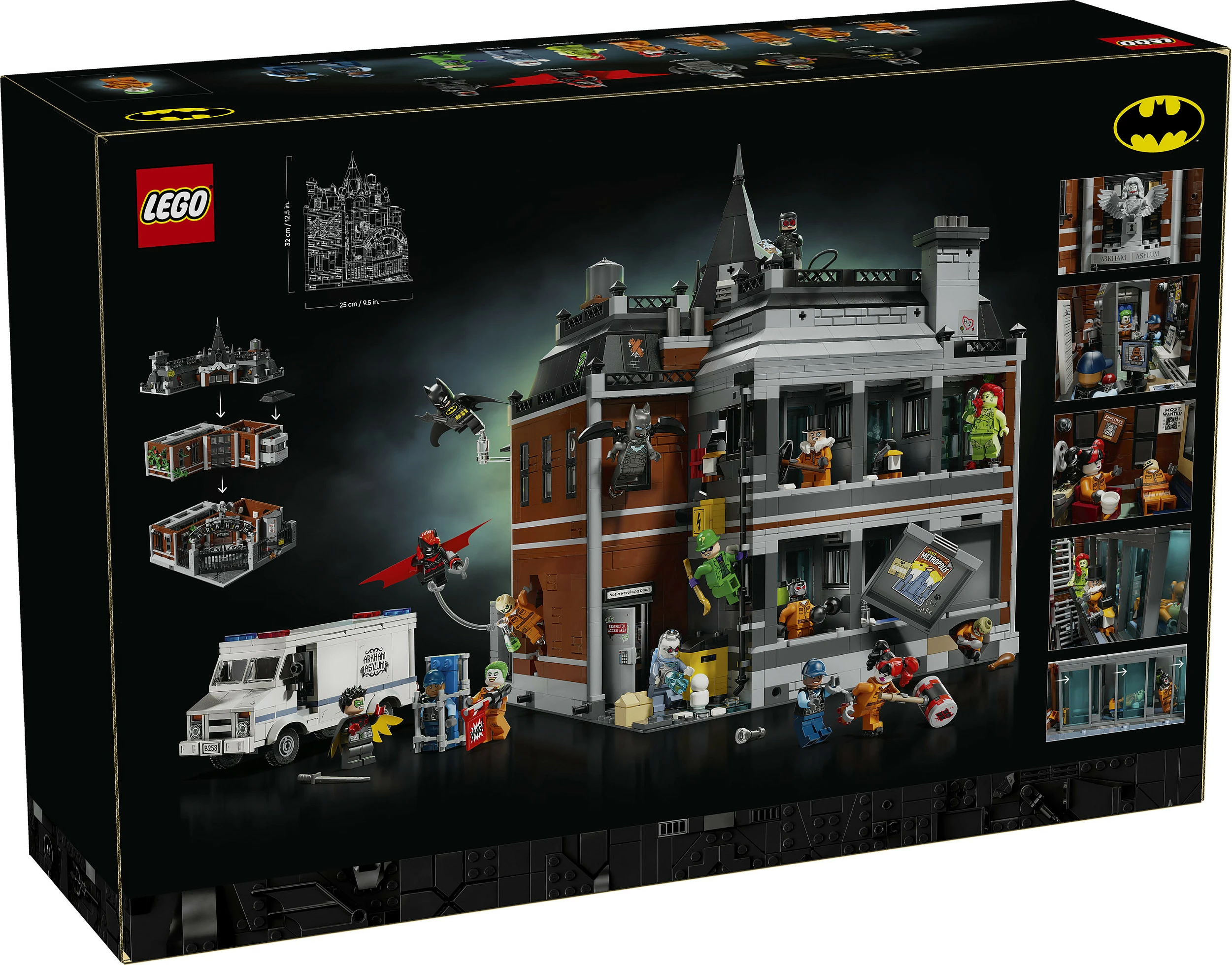 Set ndërtimi LEGO DC 76300 Batman Arkham Asylum, 2953 copë, shumëngjyrësh