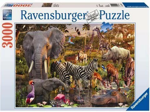 Puzzle Ravensburger African Animals 170371, 3000 copë