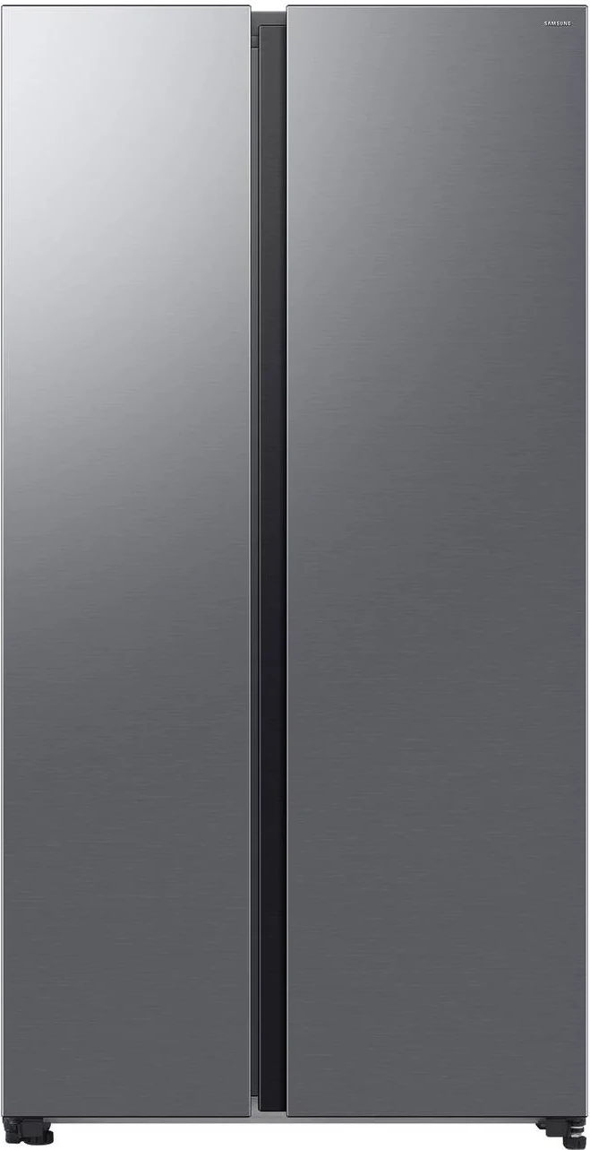 Frigorifer Side by Side Samsung RS70F65QETEO 659 L, AI Energy Mode, Mono Cooling, Wi‑Fi SmartThings, klasa energjike E, 36 dBA, argjend metalik mat