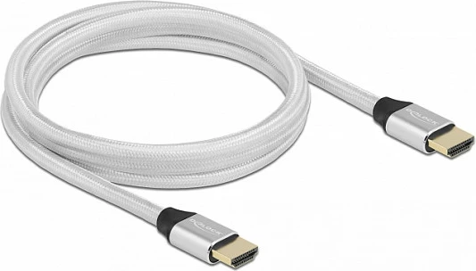 Kabllo HDMI DeLOCK Ultra High Speed 48Gbps 8K 60Hz, 2m, argjend