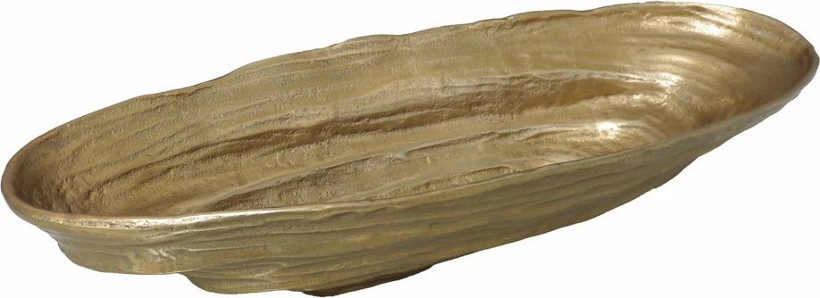 Enë dekorative ARTIOM, alumin, ngjyrë ari, 49x19x10 cm