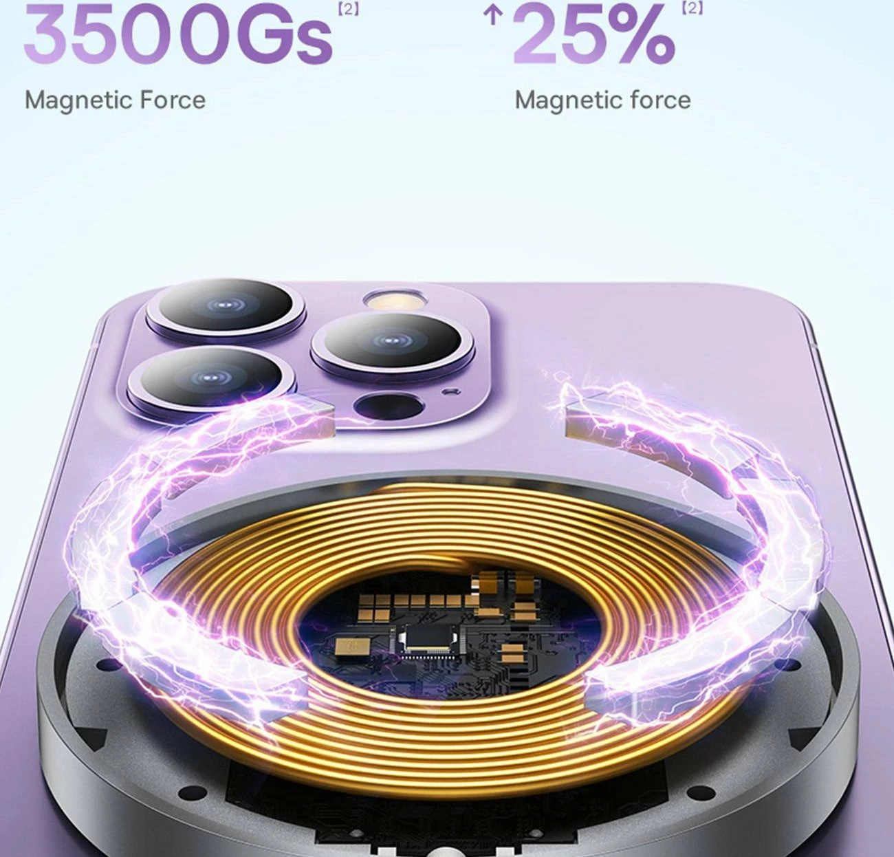 Karikues induktiv magnetik Baseus Simple Mini 3 CCJJ040001 15W, 1x USB-A/1x USB-C, i zi
