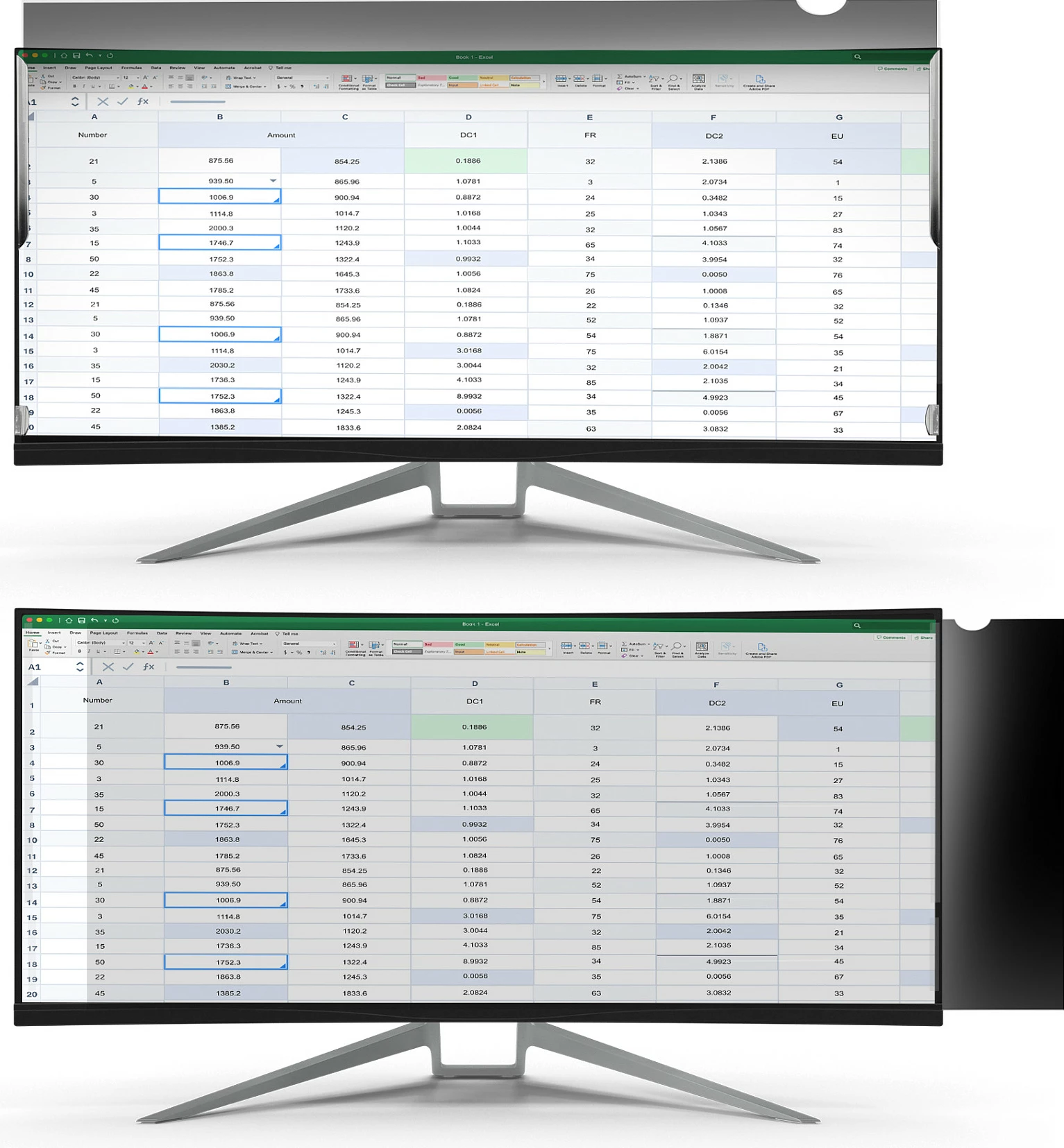 Filtër privatësie për monitor StarTech PRIVSCNMON34W, 34" Ultrawide 21:9, mat/shkëlqyes, reduktim drite blu, transparent