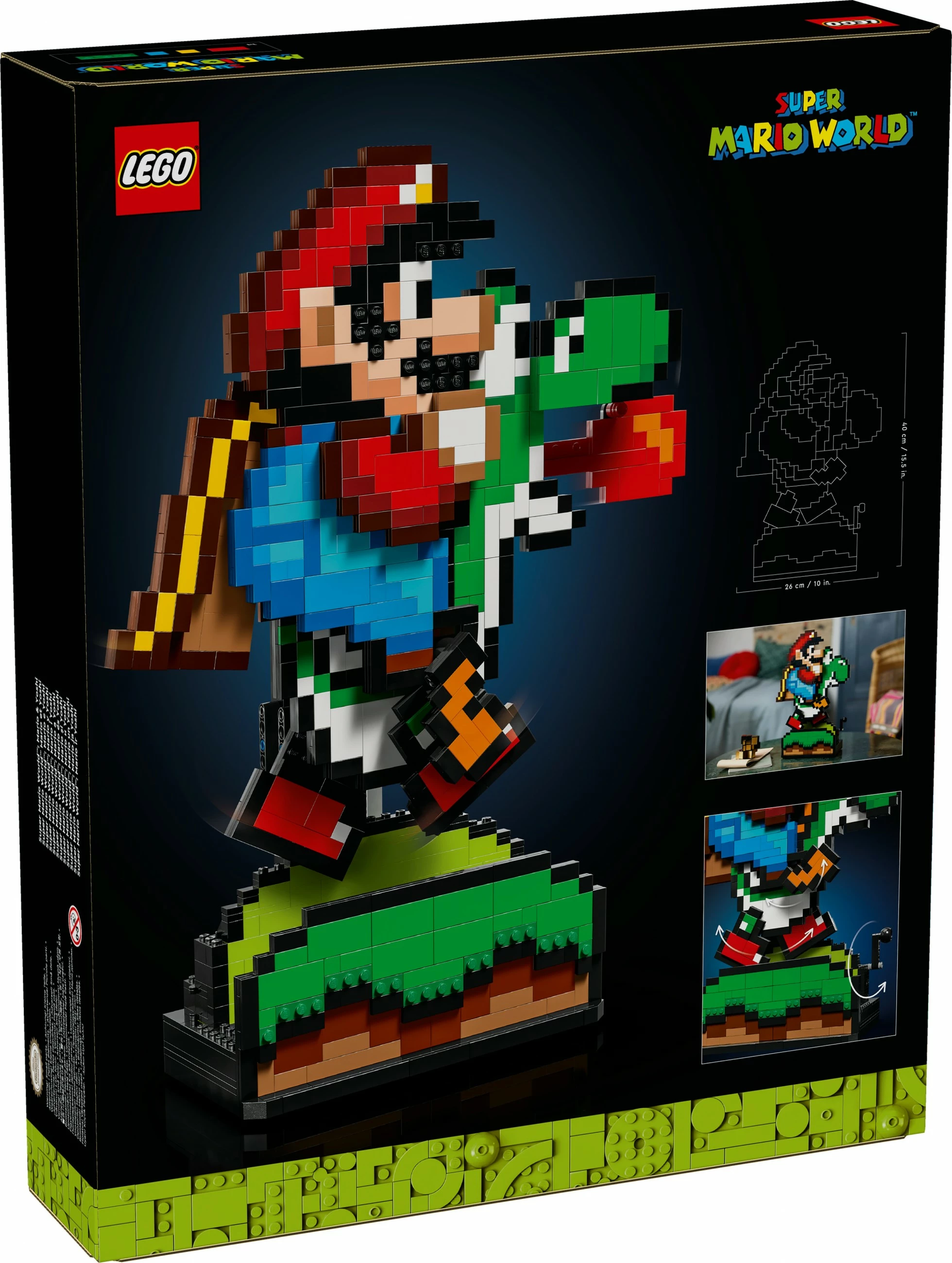 Set ndërtimi LEGO Super Mario World Mario & Yoshi, 1215 copë, plastikë, shumëngjyrësh
