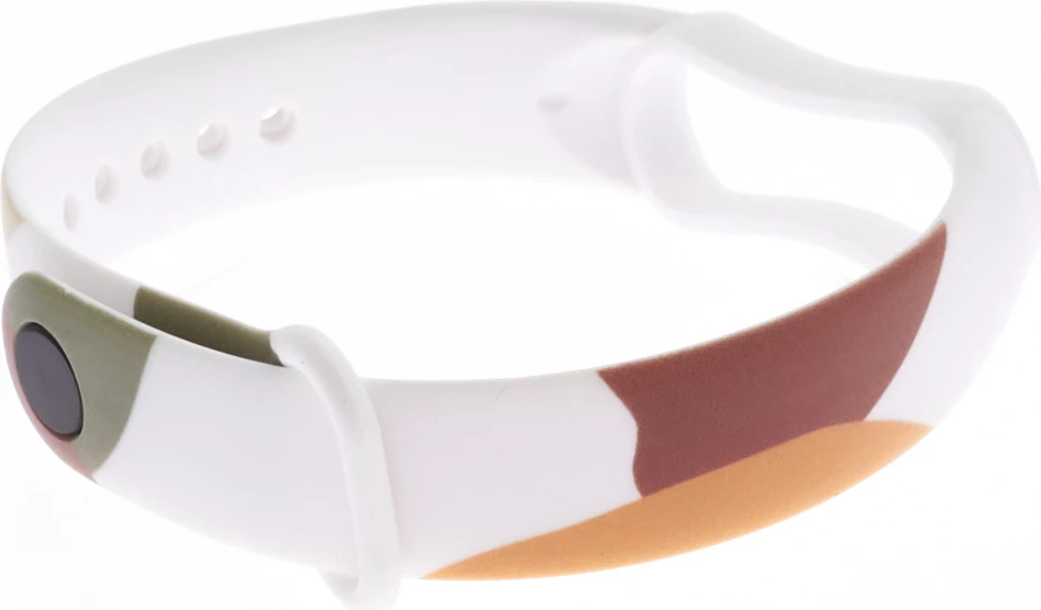 Rrip silikon për Xiaomi Mi Band 3/4 Hurtel, camo, Bardhë/Kuqe/Bezhë