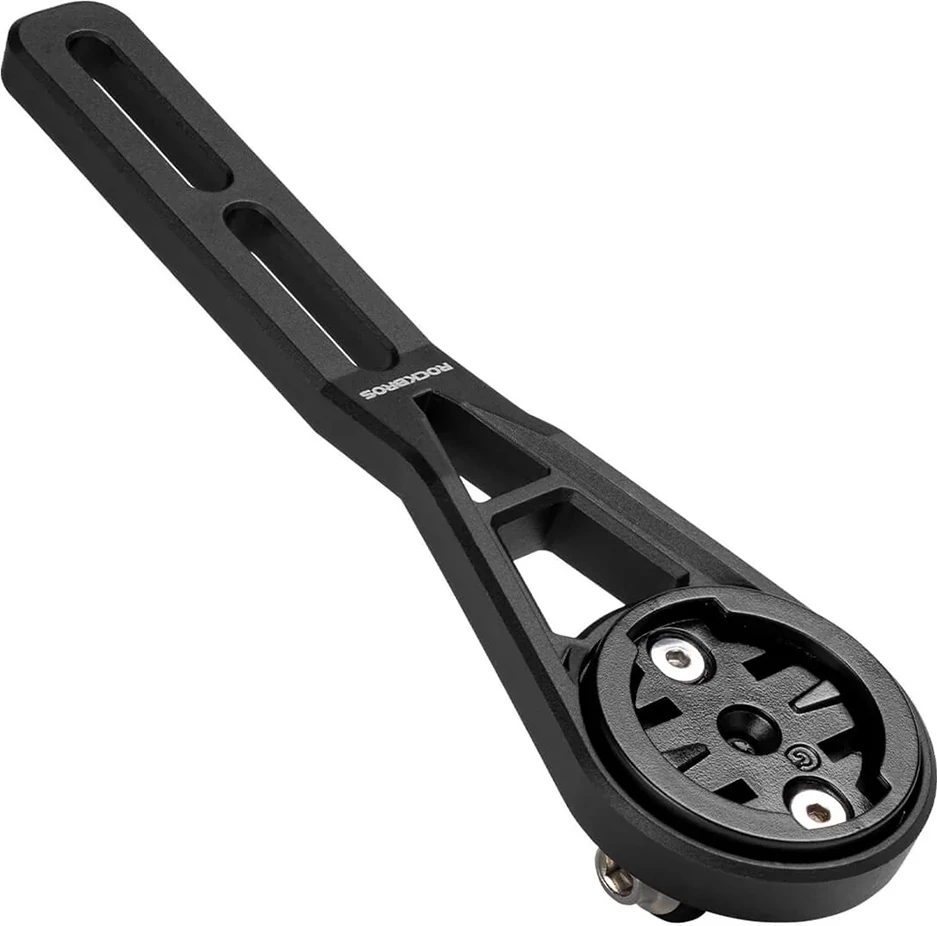 Mbajtës kompjuteri biçiklete Rockbros FK-307S najlon, kompatibil Garmin/Wahoo/Bryton, 13 g, set me 3 baza, i zi