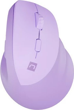 Maus vertikal pa kabllo Natec Crake 2, 6 butona, Bluetooth/2.4GHz, lavender