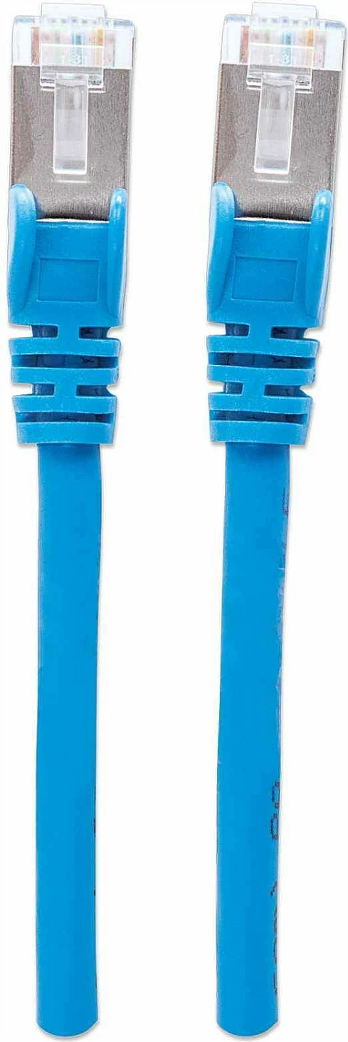 Kabllo rrjeti Intellinet Cat7, RJ45, 0.25m, 10GbE, S/FTP, LSZH, blu