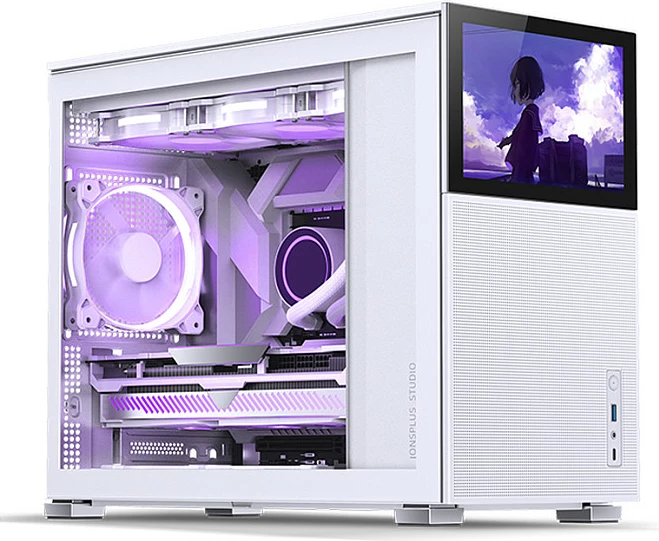 Kasë Jonsbo D31 MESH Screen, micro-ATX, tempered glass, e bardhë