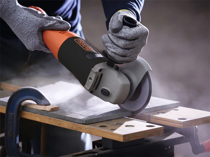 Brusilnik këndor Black&Decker KG1202 1200 W 125 mm, portokalli/zi