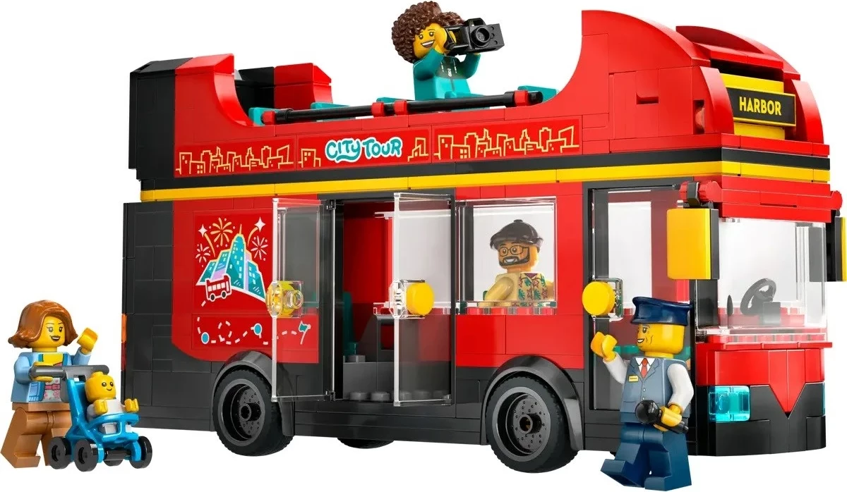 Set LEGO City 60407 Autobus i kuq dykatësh
