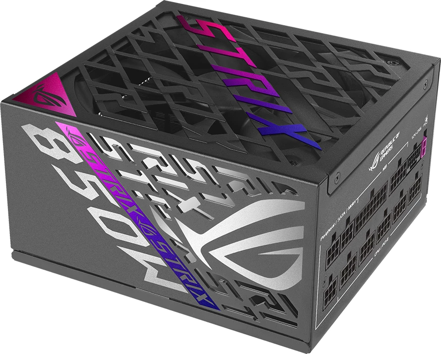 PSU ASUS ROG Strix 850W 80 Plus Platinum, ATX 3.1, modular, PCIe 5.0 12VHPWR, e zezë