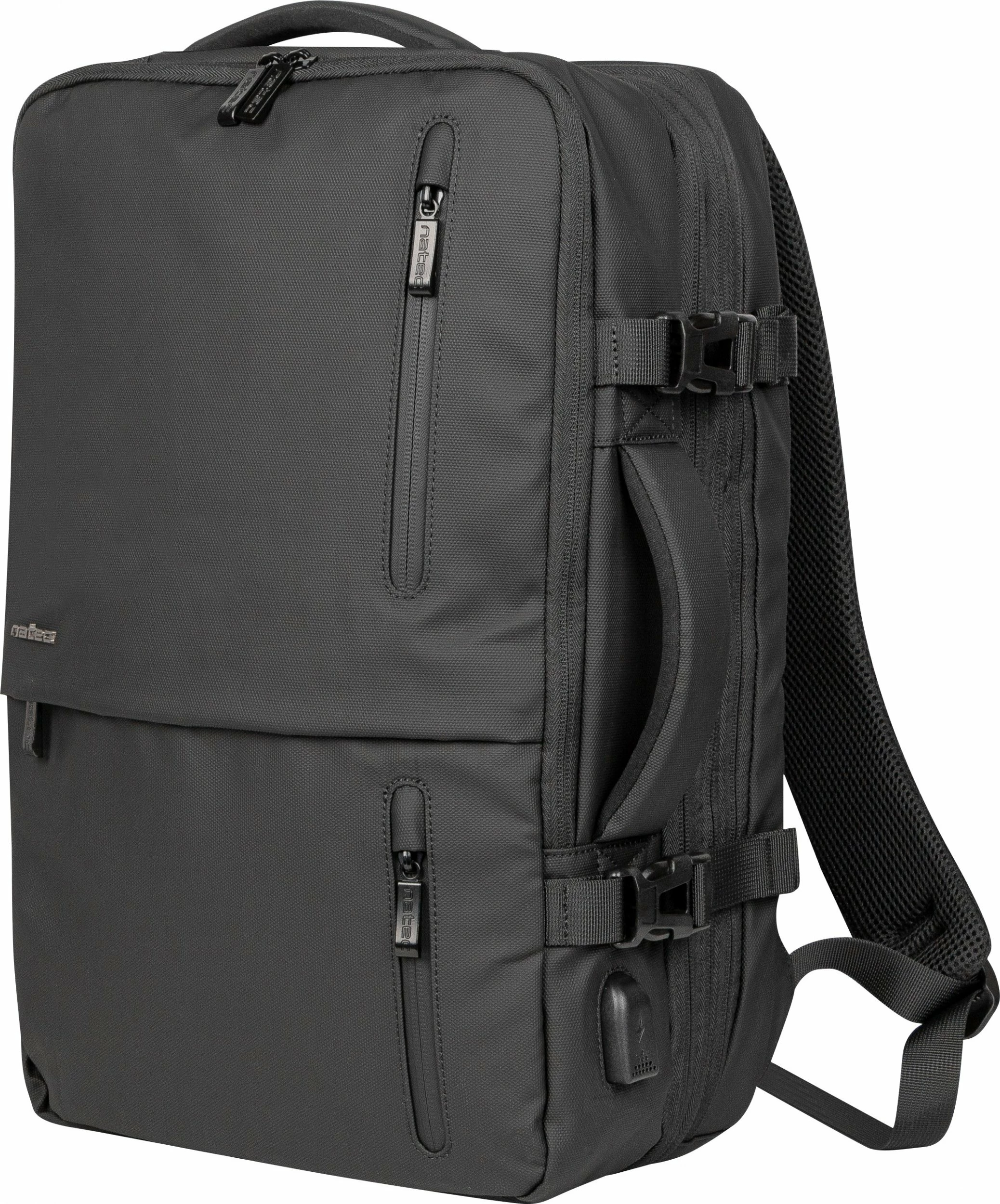 Çantë shpine për laptop Natec Camel Pro NTO-2116 17.3" me 3 ndarje, e zezë