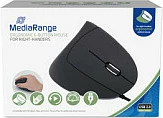 Maus MEDIARANGE MROS230, USB, 2400 DPI, 6 butona, dizajn vertikal, i zi