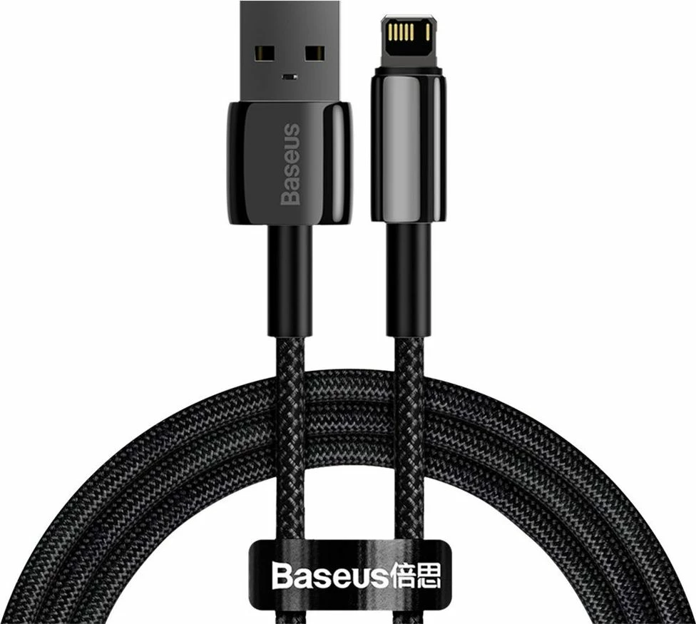 Kabllo USB-A në Lightning Baseus CALWJ-01 1 m, e zezë