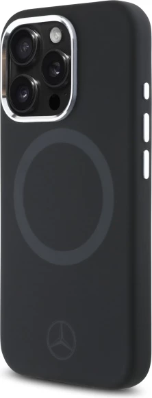 Mbështjellës Mercedes Silicone MagSafe për iPhone 16 Pro Max, Zi