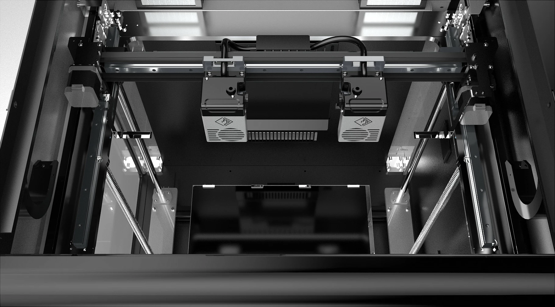 Printer 3D Flashforge Creator 4A, volum printimi 400×350×500 mm, Wi‑Fi/Ethernet, ekran 7", zezë/gri