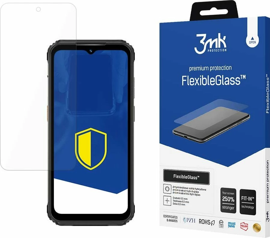 Xham mbrojtës 3MK FlexibleGlass për Ulefone Armor 21, 7H, antibakterial, 1 copë