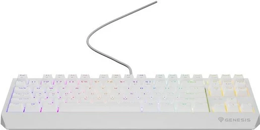 Tastierë gaming Genesis Thor 230, Outemu Red, TKL, RGB, e bardhë