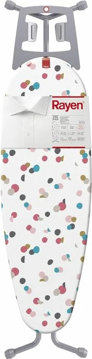 Dërrasë hekurosjeje Rayen 613602 112 x 35 cm, e bardhë me print shumëngjyrësh