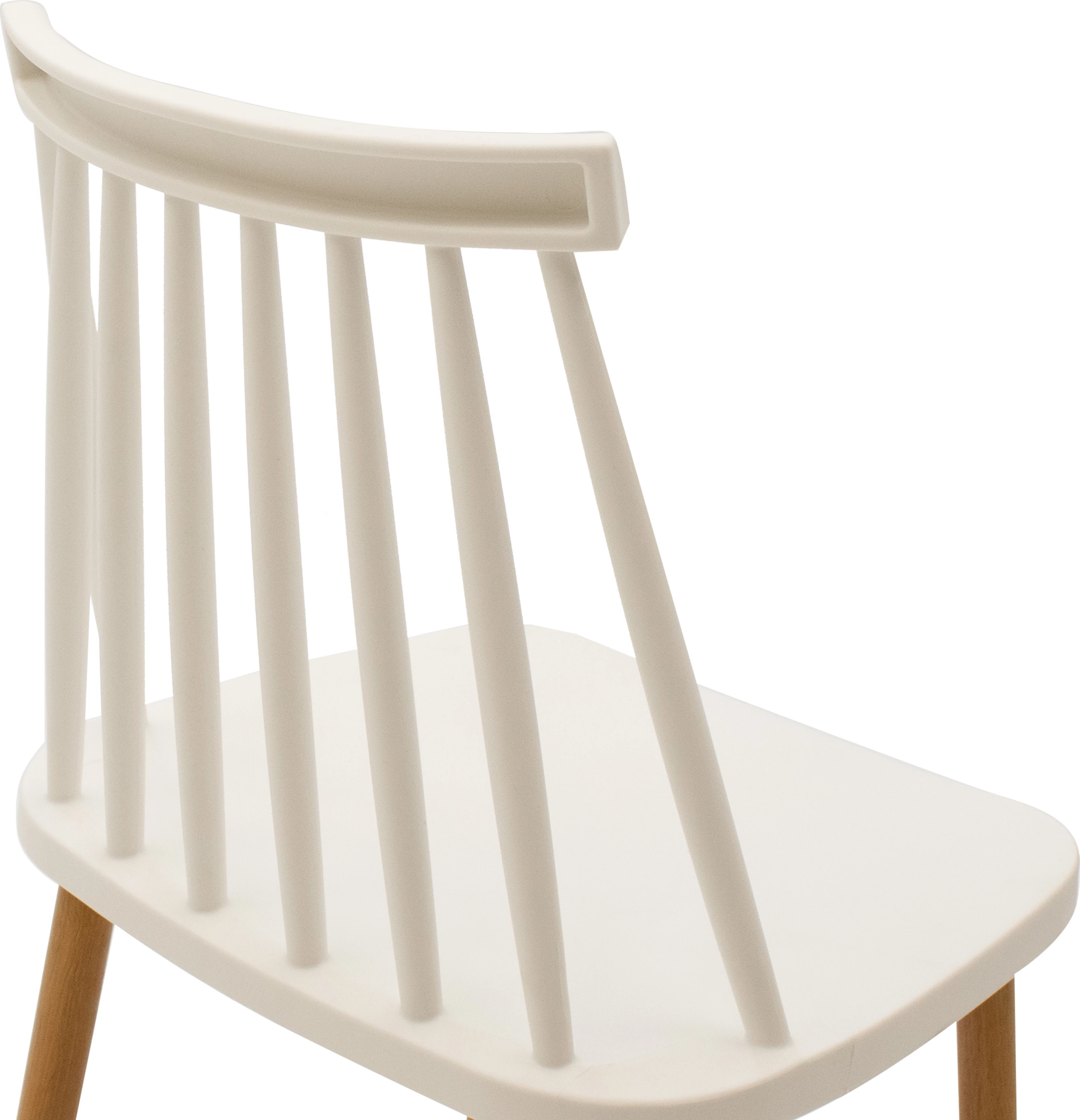 Karrige për bar Aurora pp e bardhë-natyrale 42x47x109cm, set prej 2 copash