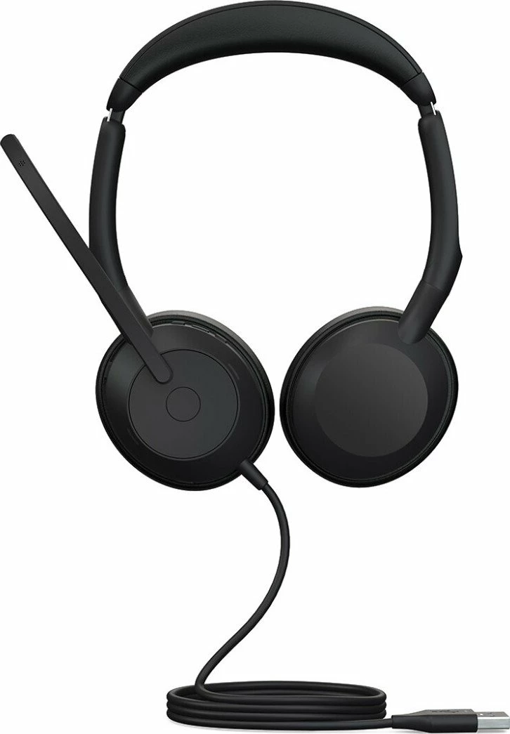 Kufje Jabra Evolve2 50, USB-C MS Stereo, me kabllo, 20 - 20000 Hz, për zyrë/qendër thirrjesh, e zezë
