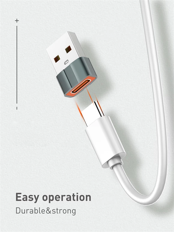 Adapter OTG LDNIO LC150 USB-A në USB-C, USB 3.0, gri