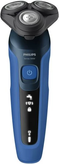 Makinë rroje, Philips, Series 5000 S5466/17, kokë plotësisht fleksibile, kapje ergonomike, hapje One‑touch, blu/zezë