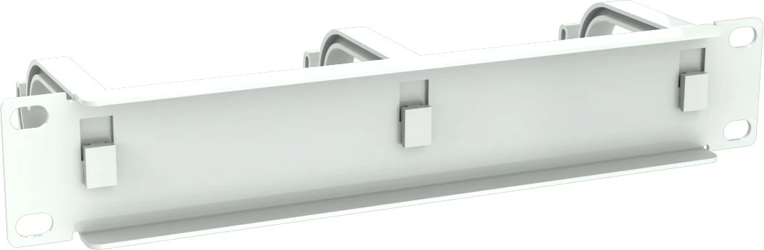 Panel menaxhimi kabllosh Equip 10" 1U, 3 unaza plastike, gri e çelët