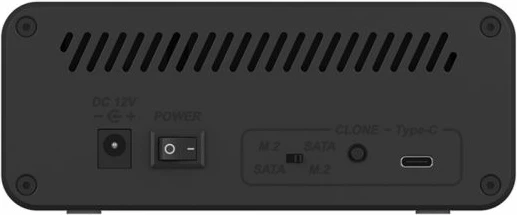 Stacion dokimi dhe klonimi ICYBOX IB-2914MSCL-C31, USB 3.2 Gen 2, për M.2 NVMe dhe 2.5/3.5\" SATA SSD/HDD, e zezë