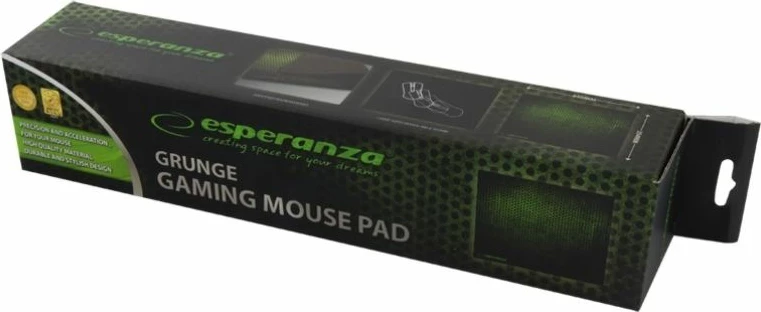 Mouse pad gaming Esperanza Grunge EA146G, i bardhë/jeshil